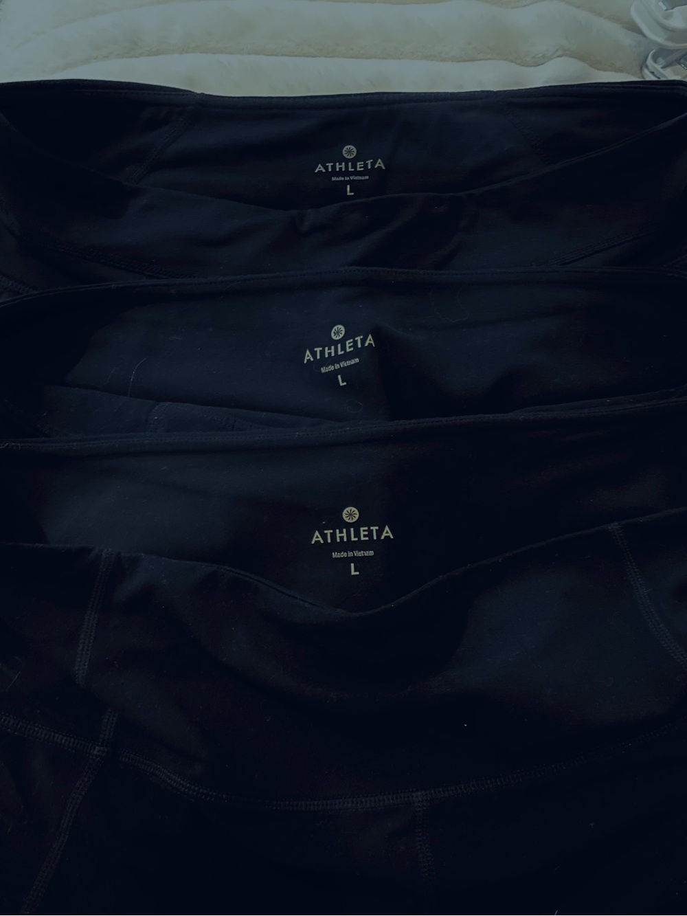 Athleta Black Capri Leggings 3 pairs